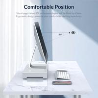 ORICO aluminiowy stojak na Monitor Riser komputer uniwersalny stojak na laptopa metalowy stojak na biurko Organizer na komputer iMac MacBook PC Home Office 3